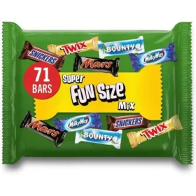 Mars Super Fun Size Mix 71 Bars Variety Assorted Minis Chocolate Bars Pack 1.4kg